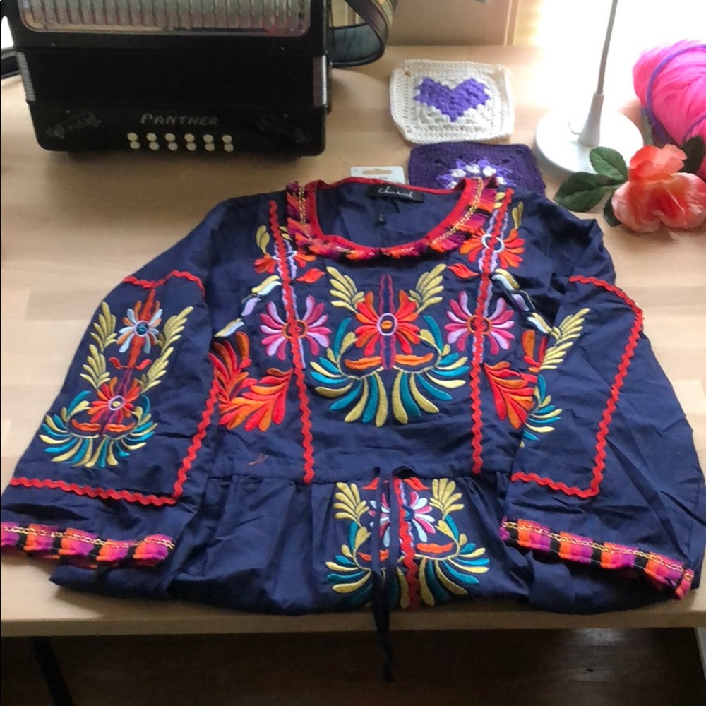 Chicwish embroidered midi dress